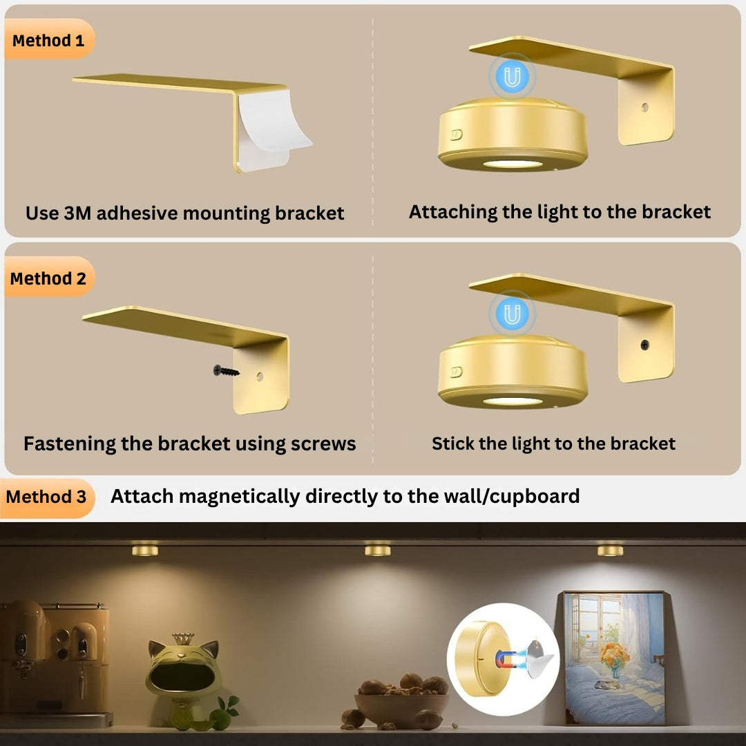 GlowFrame - Magnetic Painting Light with 13 Lighting Mode ( Pack of 3 )