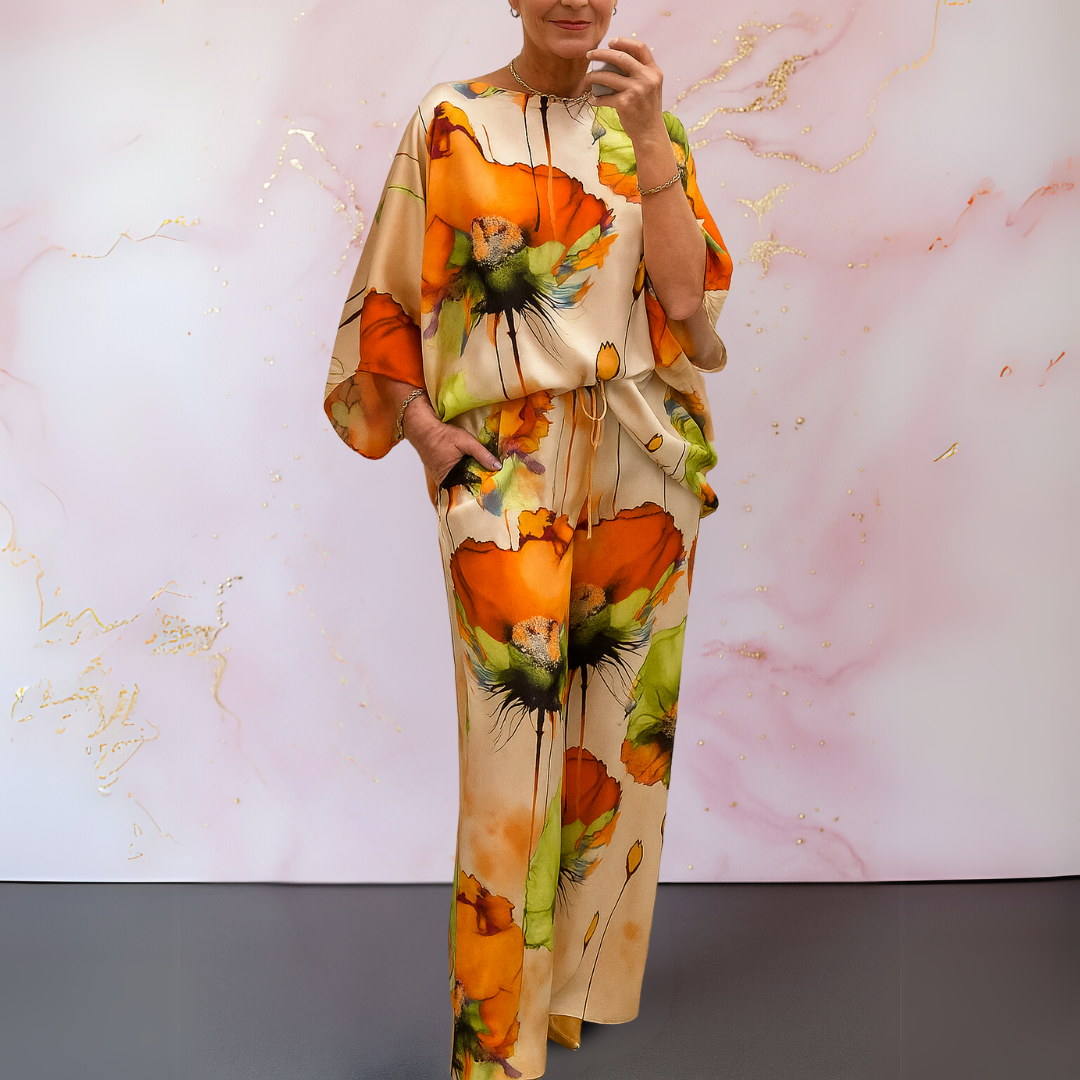 Pelaez - Elegant Printed Two Piece Set