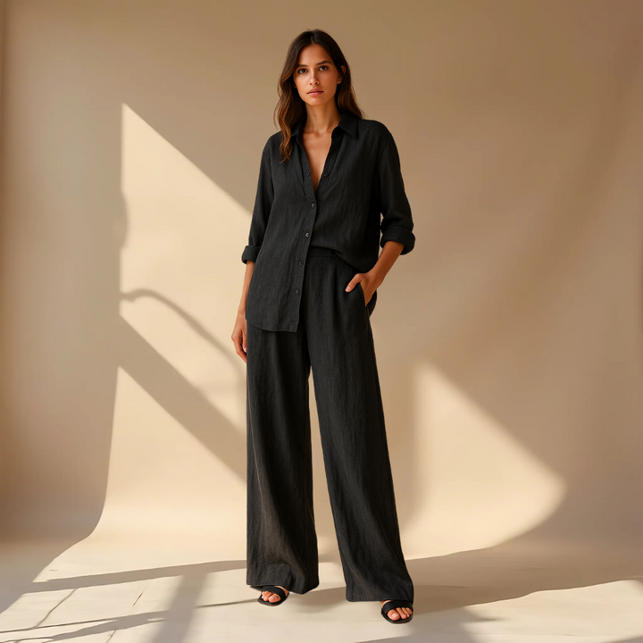 Ashleigh - Shirt And Pants 2-Piece Set