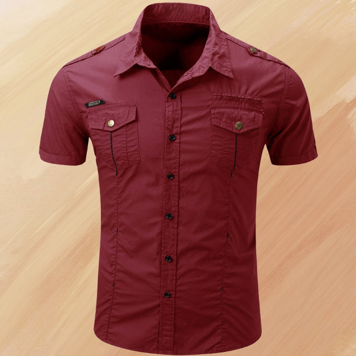 Ryder - Elegant Summer Short Sleeve Shirt With Pocket