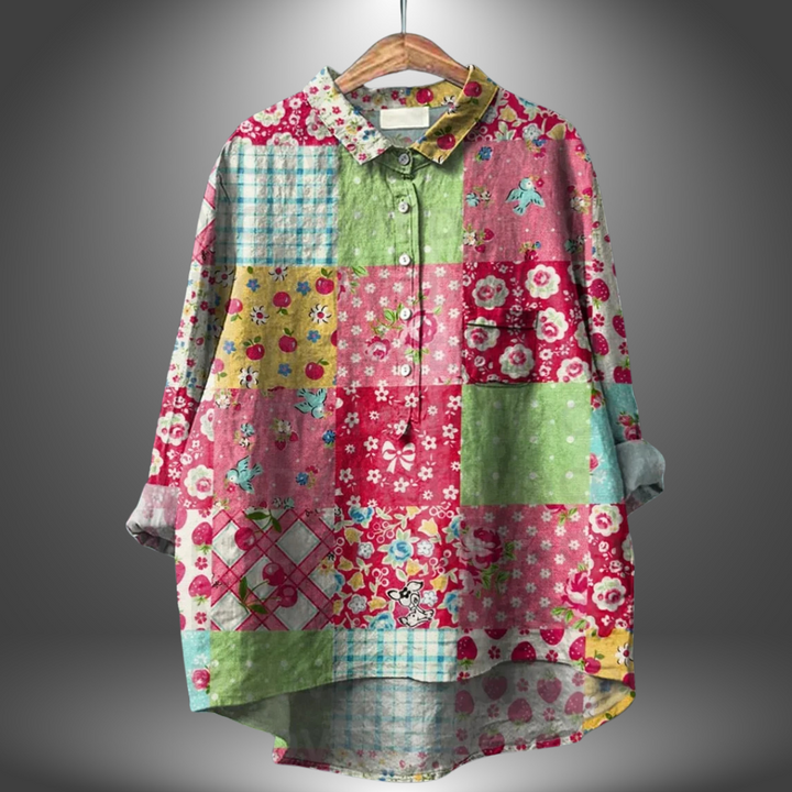 Luiza - Handcrafted Floral Shirt