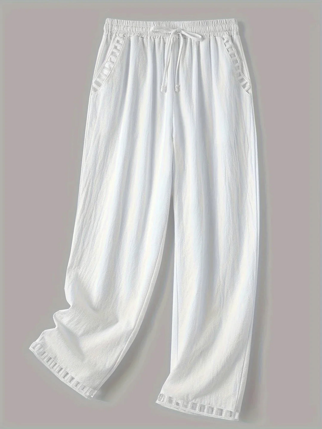 Tracey - Contrast Trim Cropped Pants