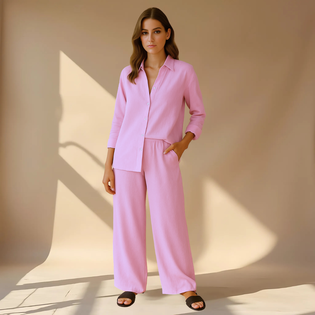 Ashleigh - Shirt And Pants 2-Piece Set