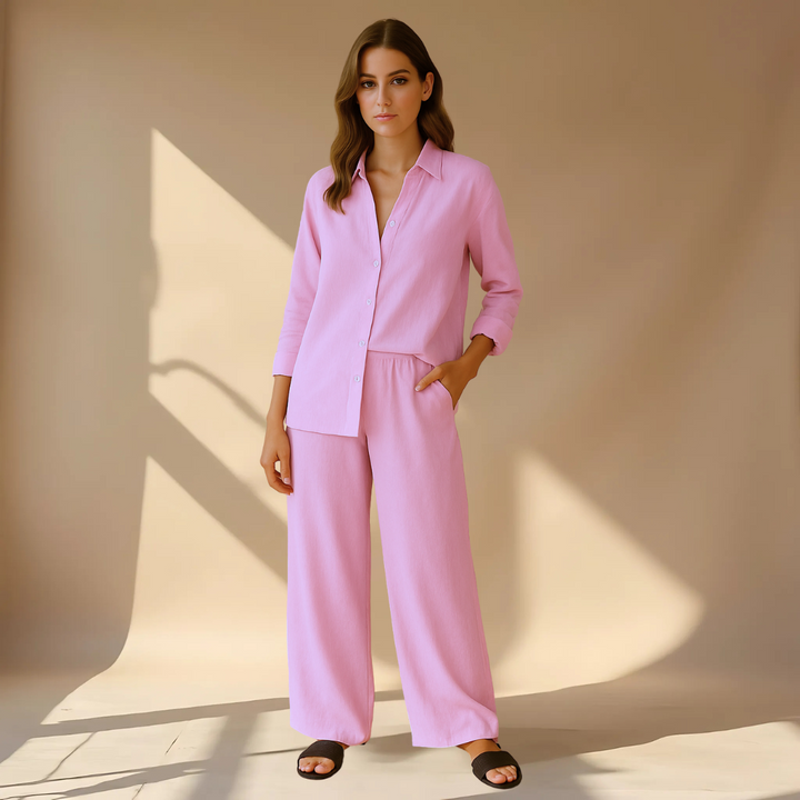 Ashleigh - Shirt And Pants 2-Piece Set