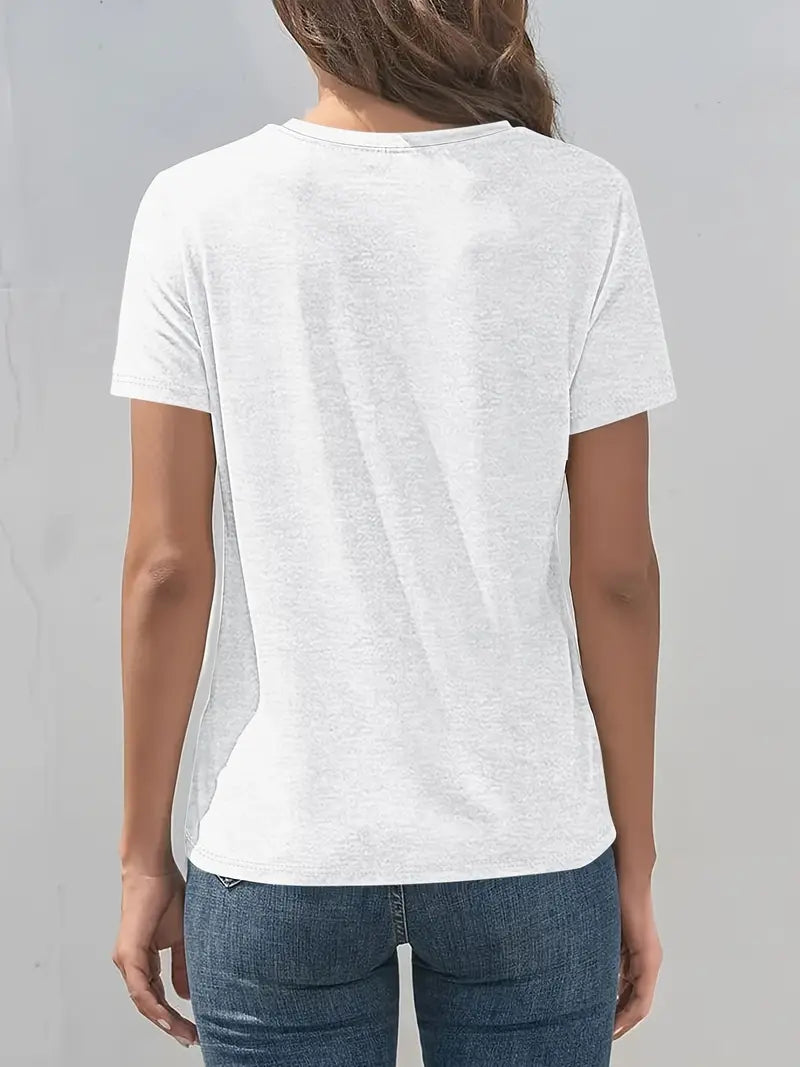 Vitaliya - Casual Short Sleeve T-Shirt