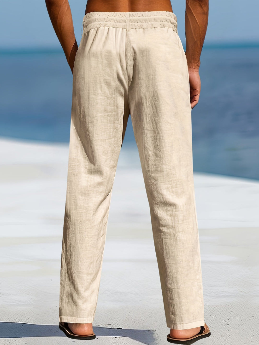 Aznar - Casual Linen Elastic Pant