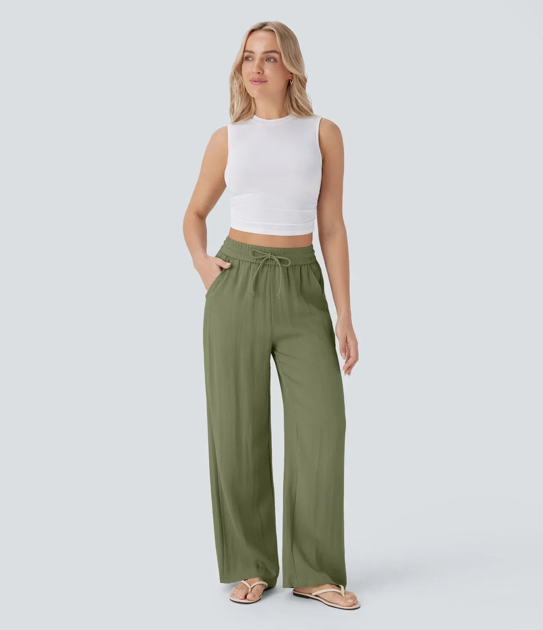 Zafeiria - Elegant Linen Pants