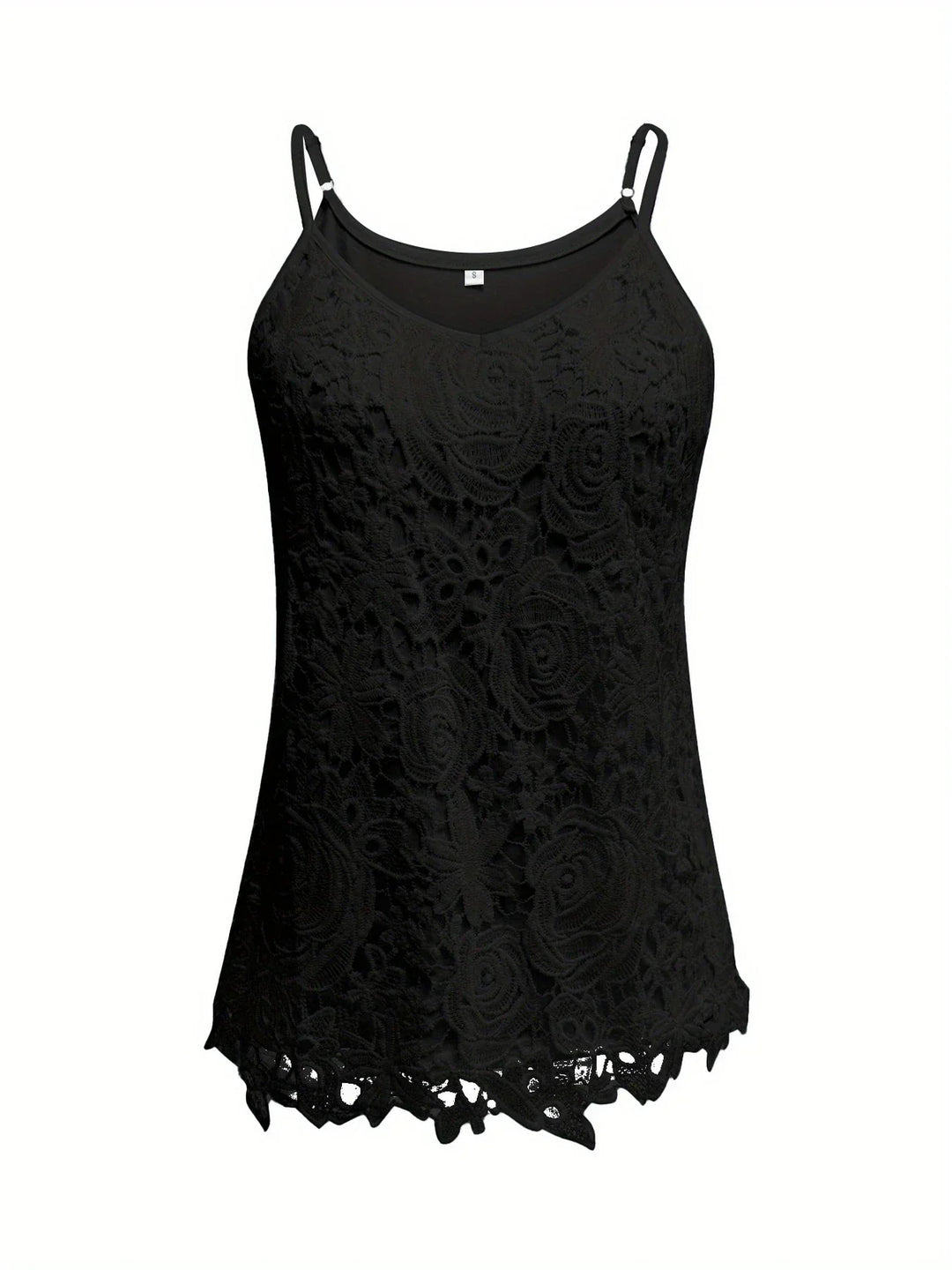 Juna - Elegant Sleeveless Lace Top With V Neck