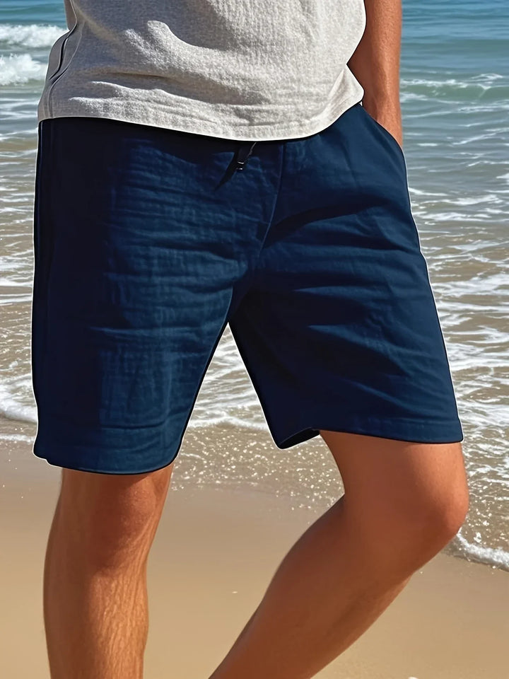 Callan - Casual Linen Shorts With Pocket