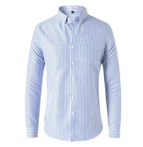 Mormon - Casual Striped Button-Up Shirt