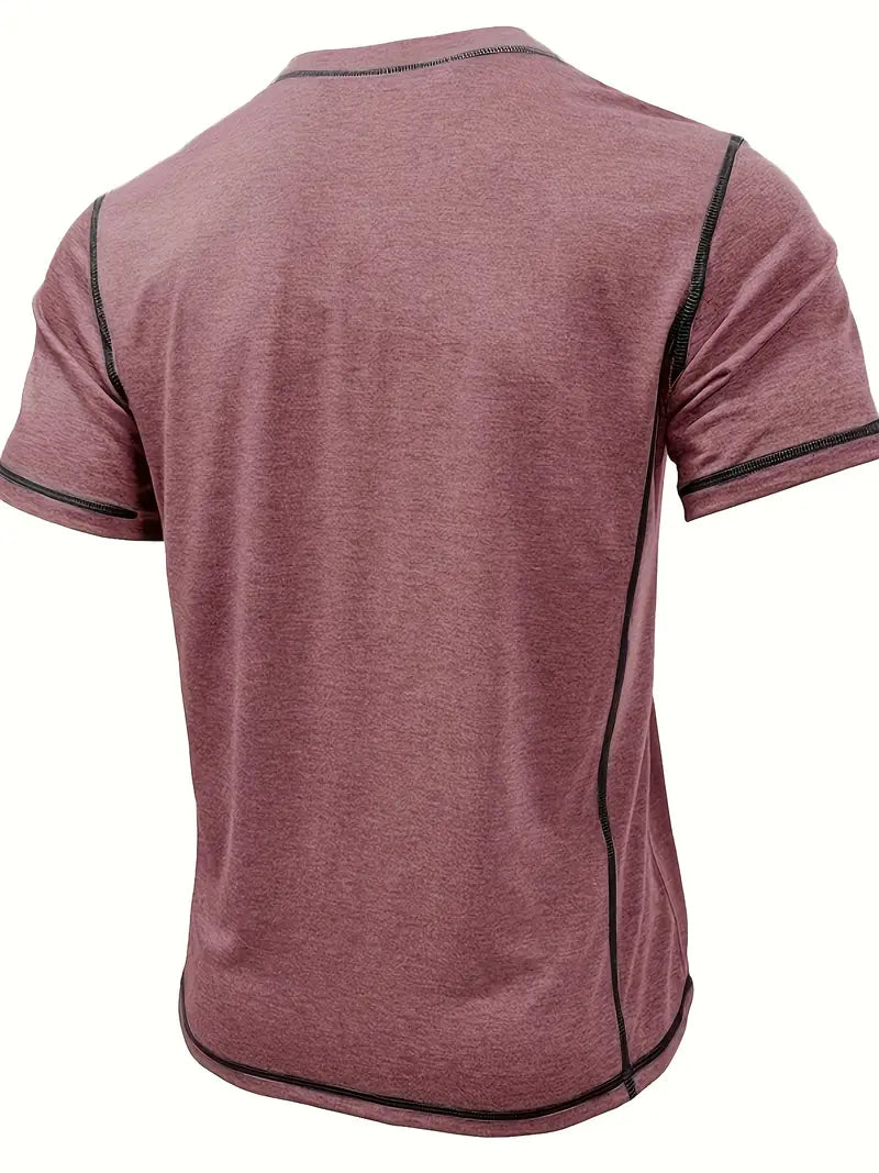 Orazio - Short Sleeve T Shirt With Button