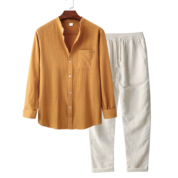 Edison - Linen Long Sleeve 2 Piece Set