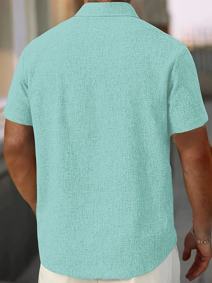 Dwight - Lightweight Linen Blend Short Sleeve Shirt