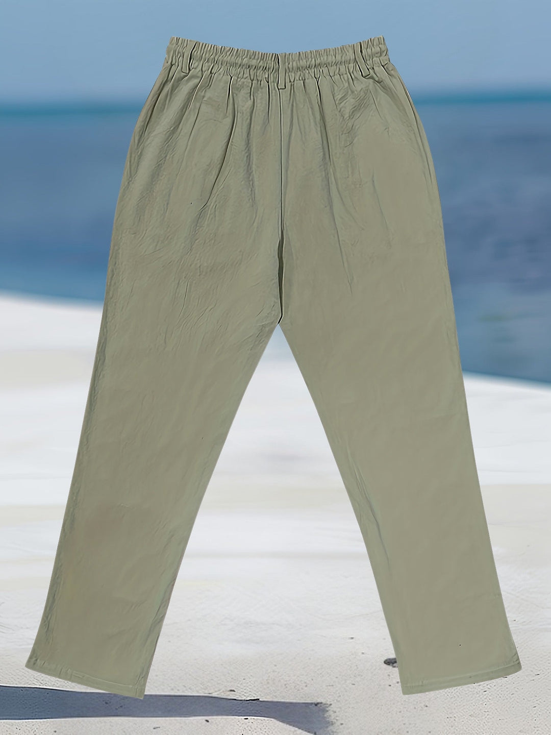 Aznar - Casual Linen Elastic Pant