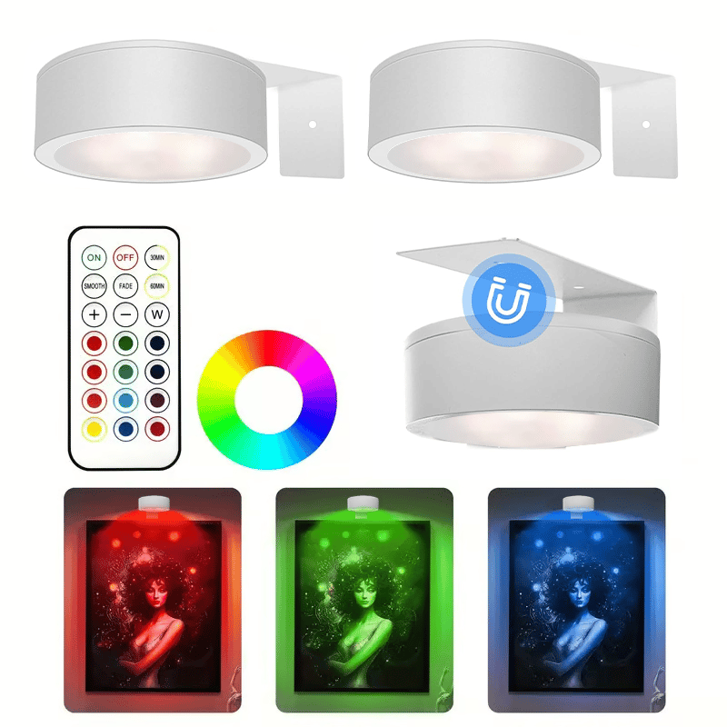 GlowFrame - Magnetic Painting Light with 13 Lighting Mode ( Pack of 3 )