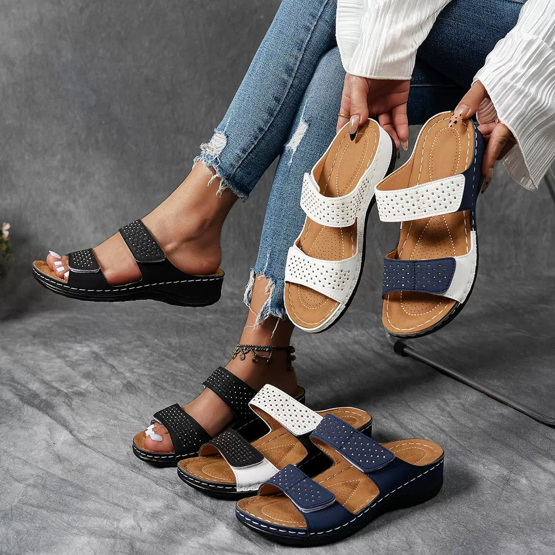 Ortholuxe™ – Breathable Orthopadic Slip-On Sandals for Women