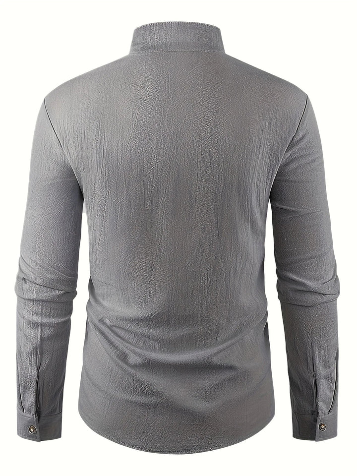 Shayne - Lightweight Cotton Linen Long Sleeve Shirt