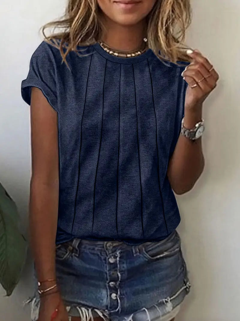 Vitaliya - Casual Short Sleeve T-Shirt