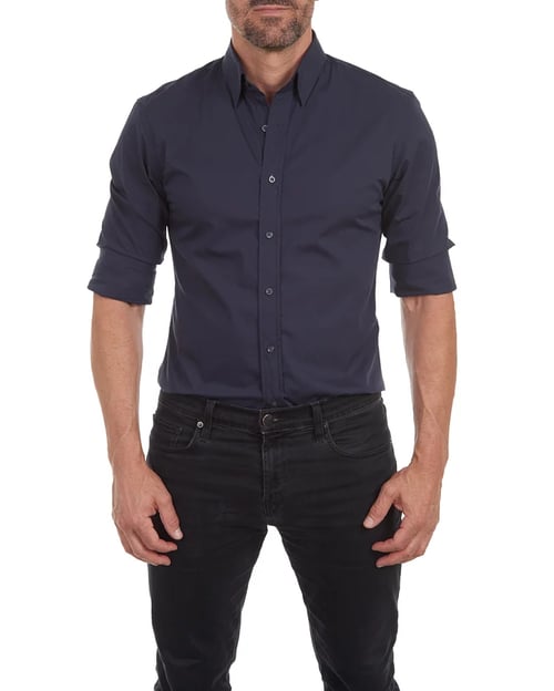 Ceferino - Casual Long Sleeve Shirt With Button