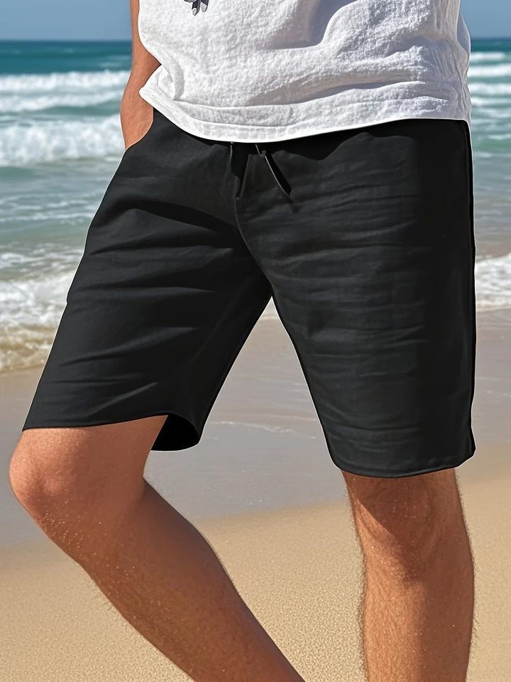Callan - Casual Linen Shorts With Pocket
