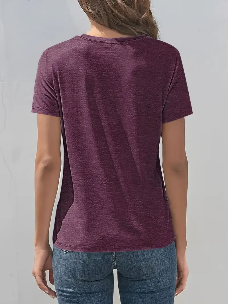 Vitaliya - Casual Short Sleeve T-Shirt