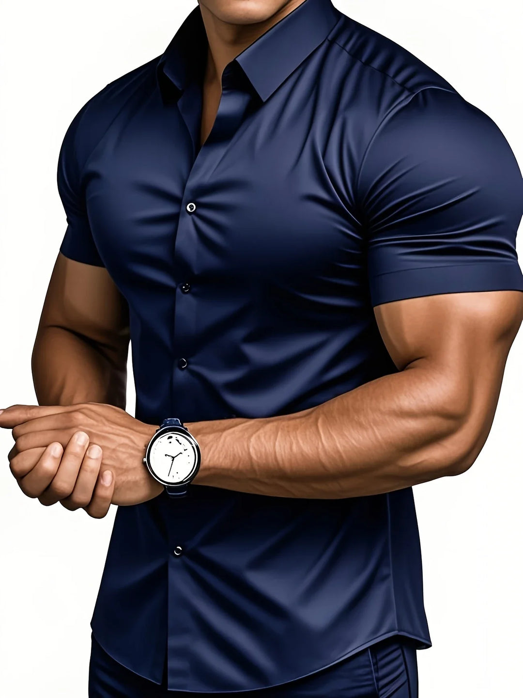 Ezra - Elegant Slim Fit Shirt With Button