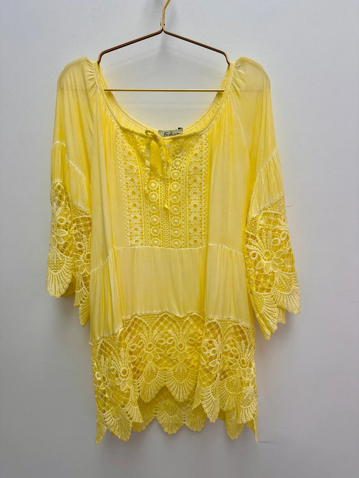 Lurdes - Stylish Shirt With Round Neck