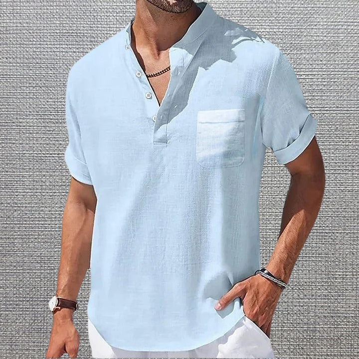 Anthony - Elegant Short Sleeve T Shirt With Pocket