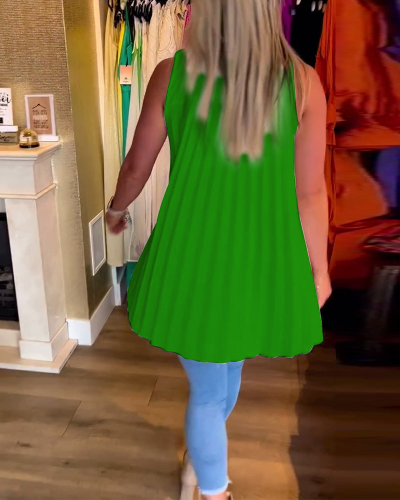 Rowland - Sleeveless Top With Ruffle