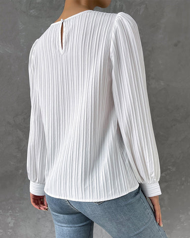 Jiana - Graceful Lantern Sleeve Top
