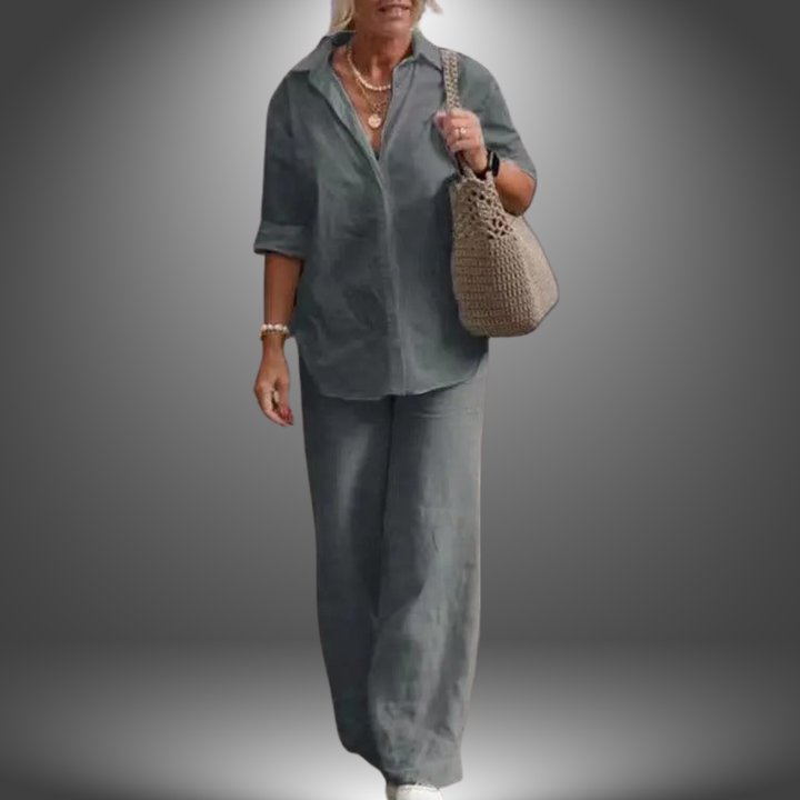 Ismini - Handmade Cotton Shirt and Pant