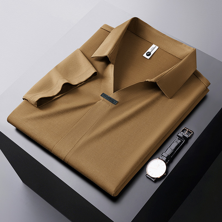 Jeorge - Elegant Cotton And Silk Polo Shirt