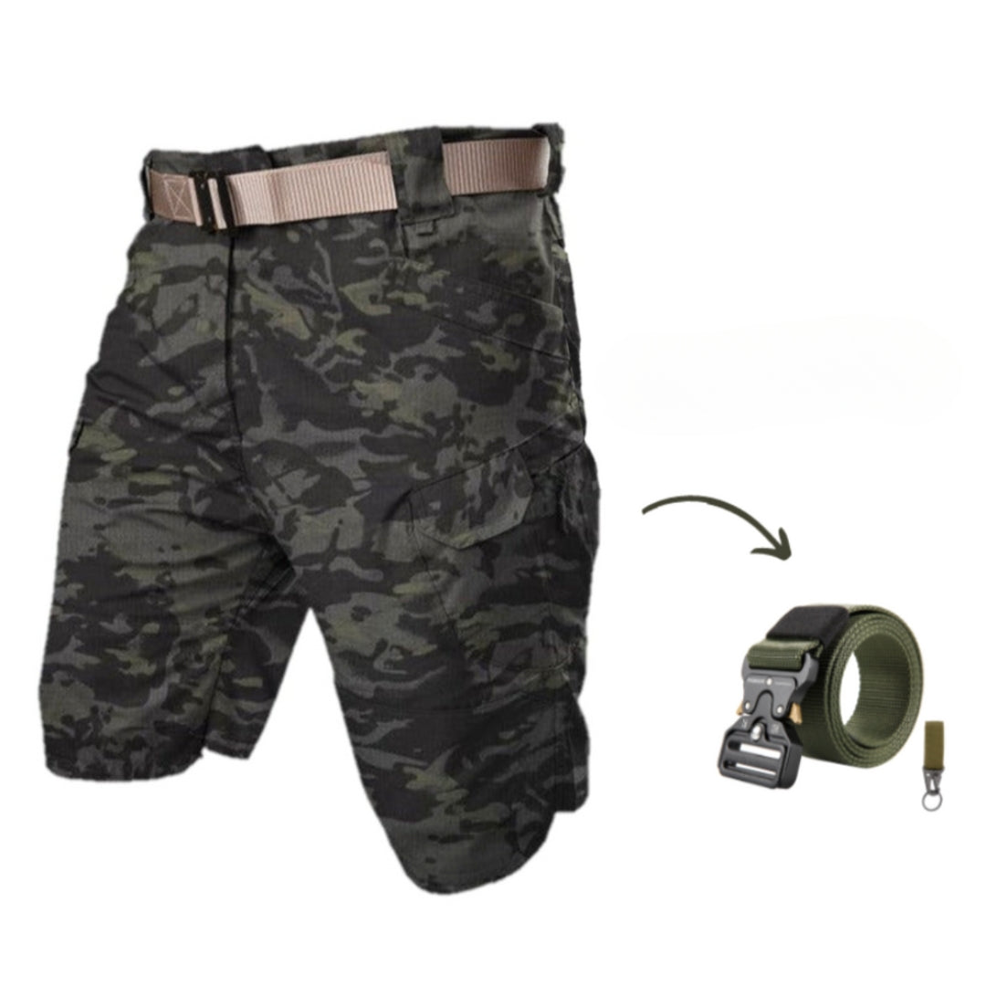 Kazuya - Cargo Shorts With 7 Pockets + Free Belt