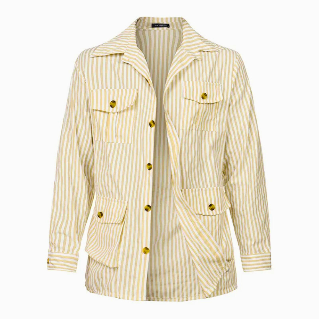 Davion - Casual Belted Shirt With Multiple Pockets