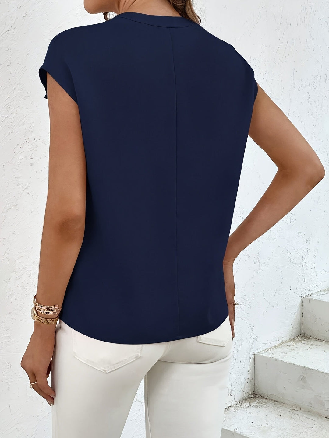 Marquita - Summer Casual Short Sleeve Shirt With Pockets