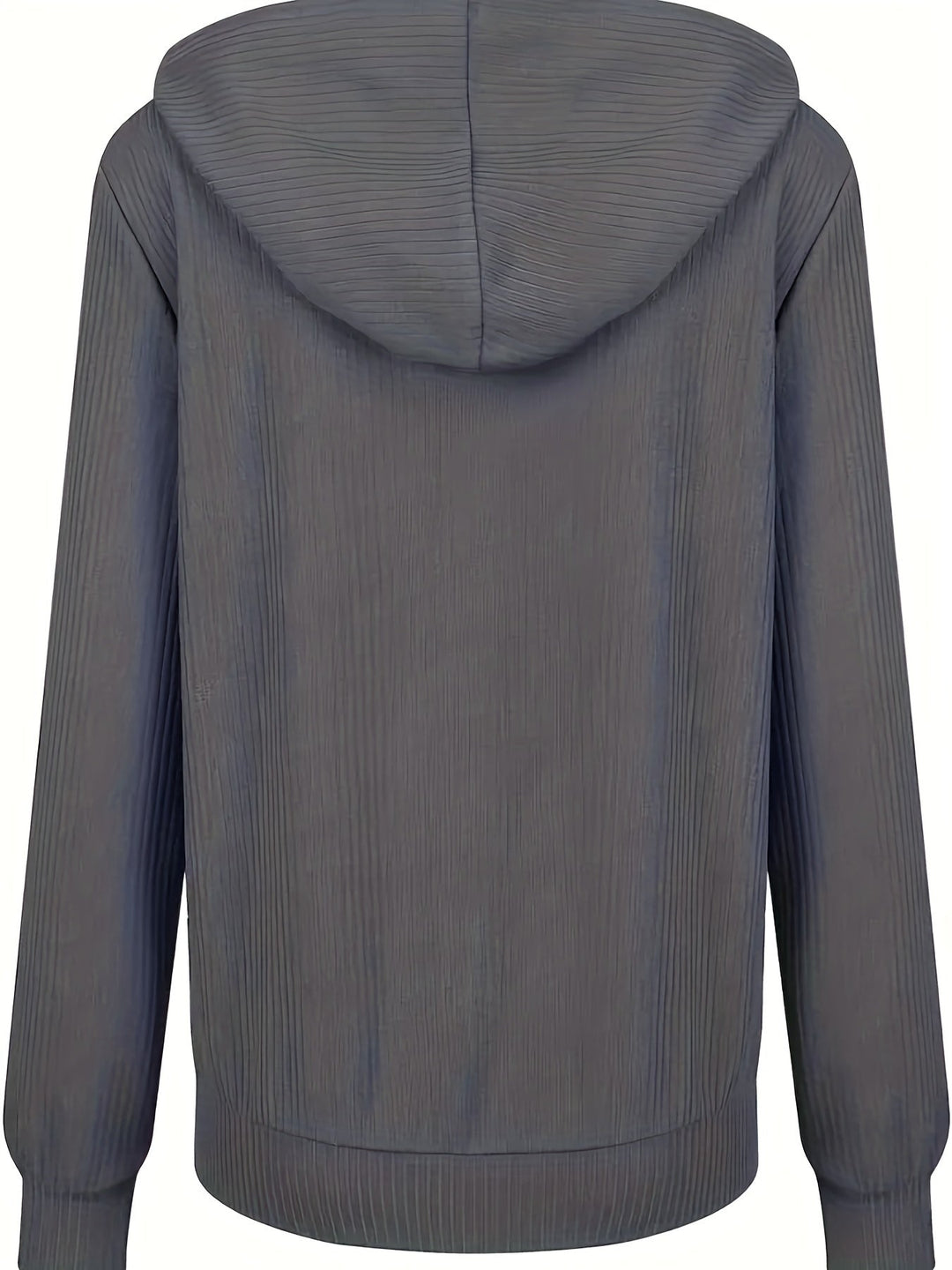 Moira - Long Sleeve Zip Up Drawstring Hoodies