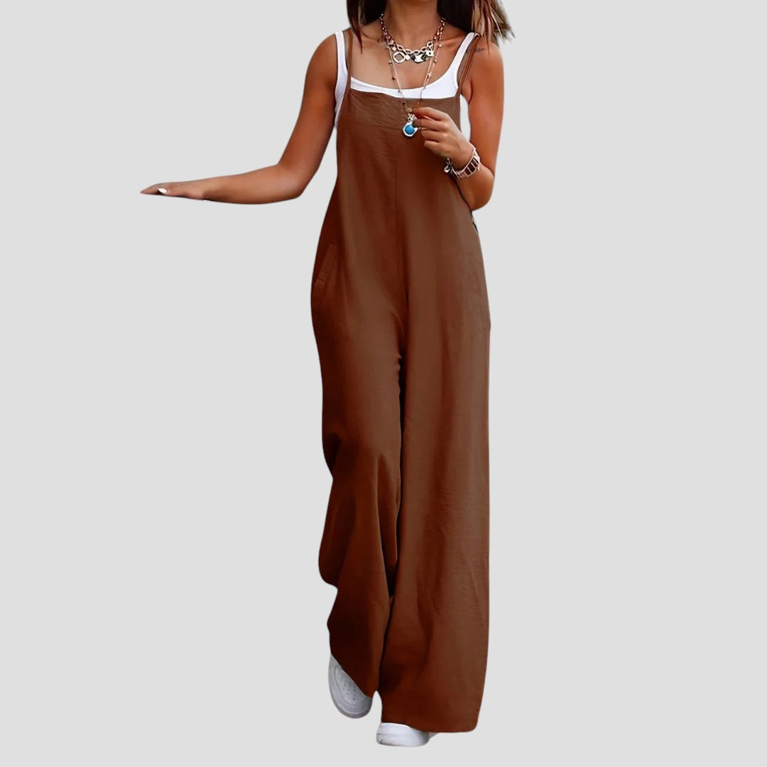 Lawanda - Sleeveless Loose Overalls