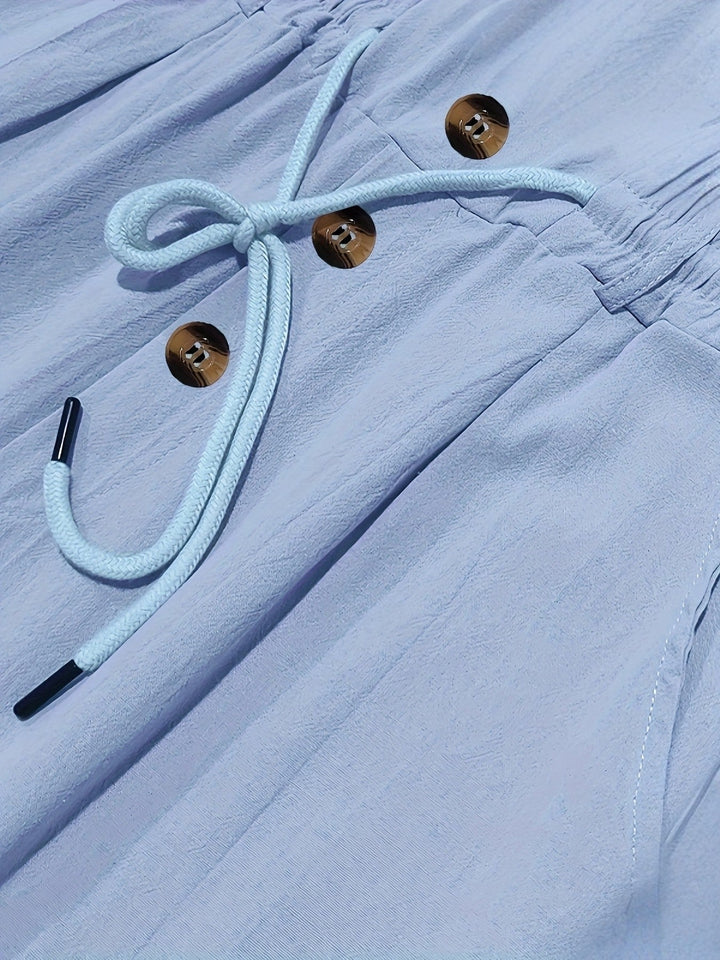 Aznar - Casual Linen Elastic Pant