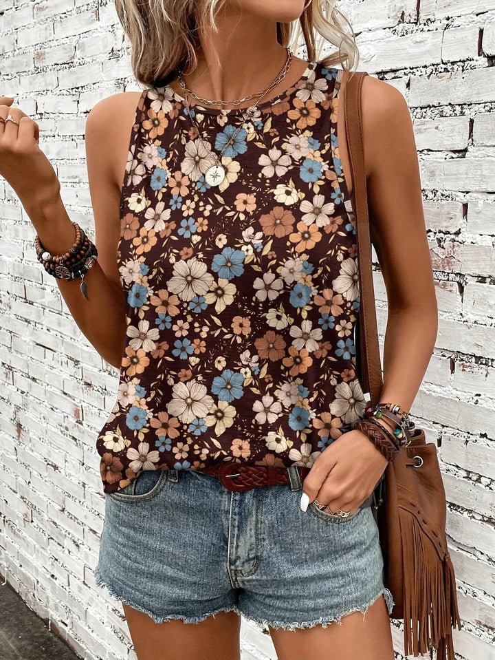 Lilou - Casual Summer Top With Floral Print