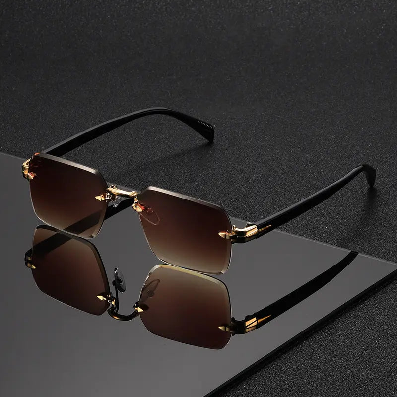 OptoSleek - Frameless Square Glasses