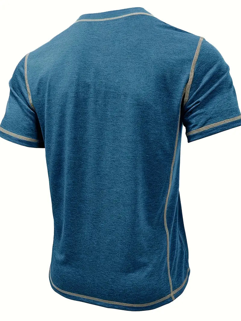 Orazio - Short Sleeve T Shirt With Button