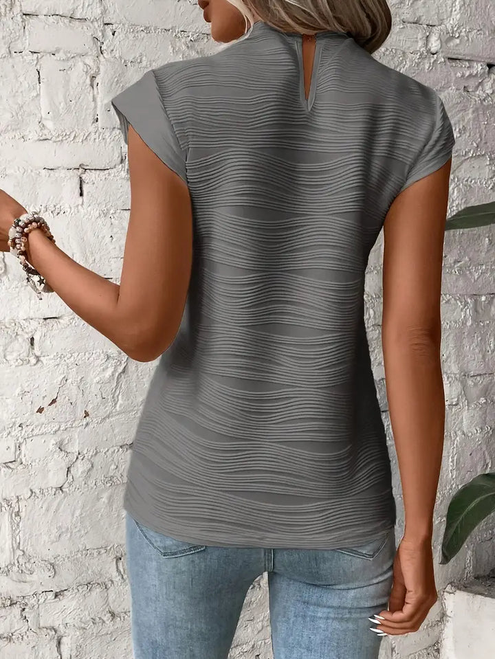 Carolyn - Elegant Round Neck T-Shirt