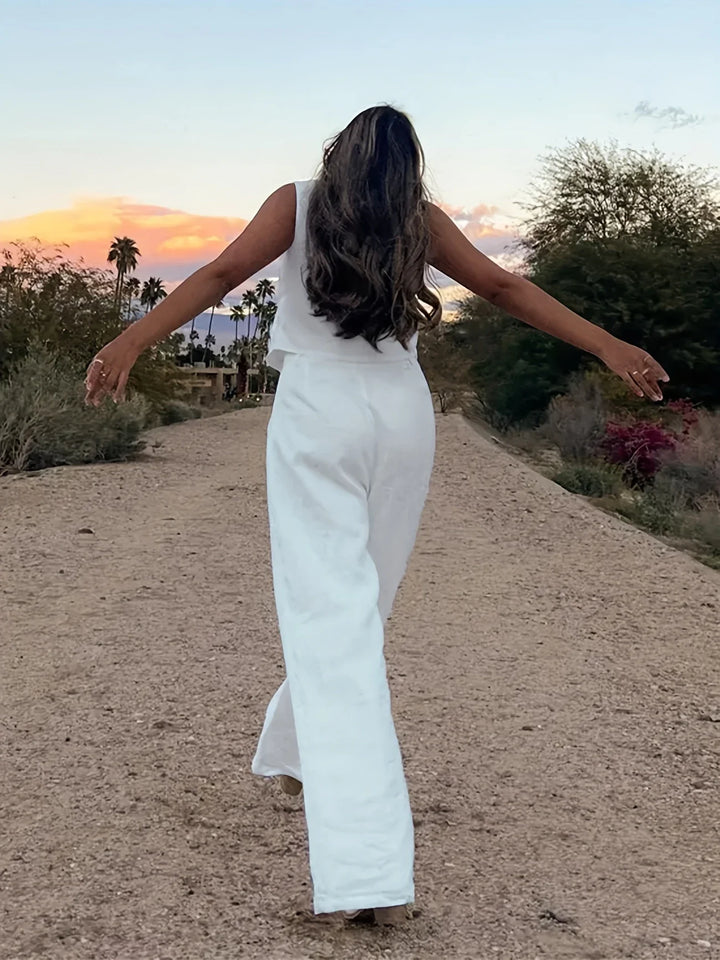 Jorja - Elegant Sleeveless Two Piece Outfit Set