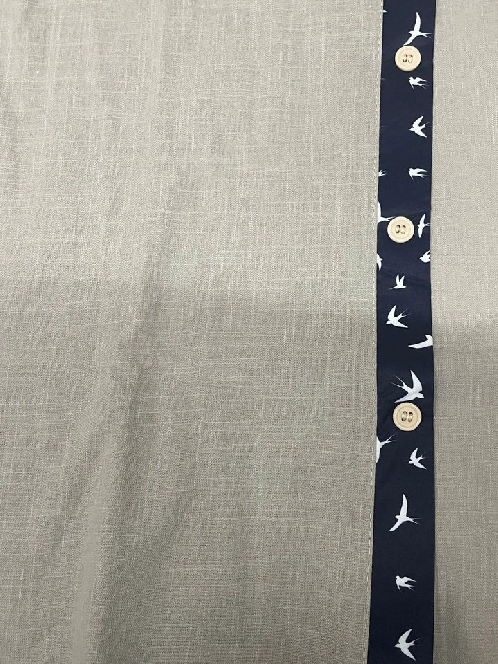 Trofim - Elegant Cute Bird Print Shirt