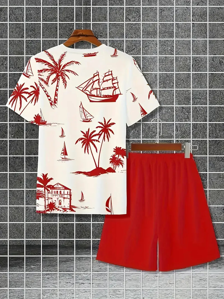 Barea - Elegant Summer Two Piece Printed Set