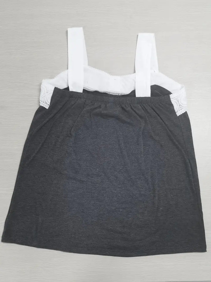 Malinda - Sleeveless Top With Button