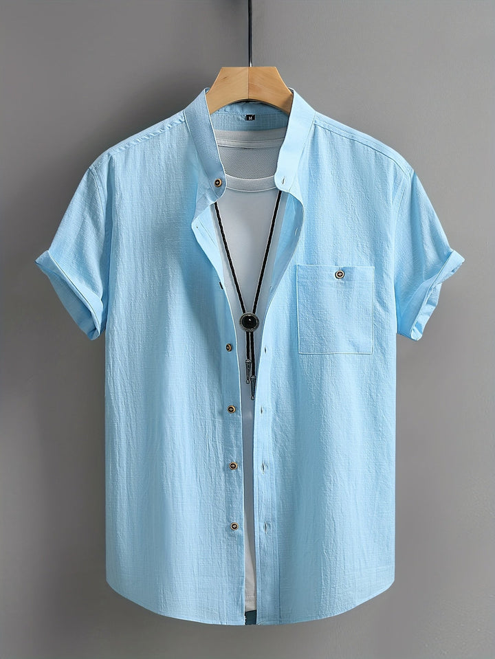 Tejada - Casual Cotton Shirt With Pocket