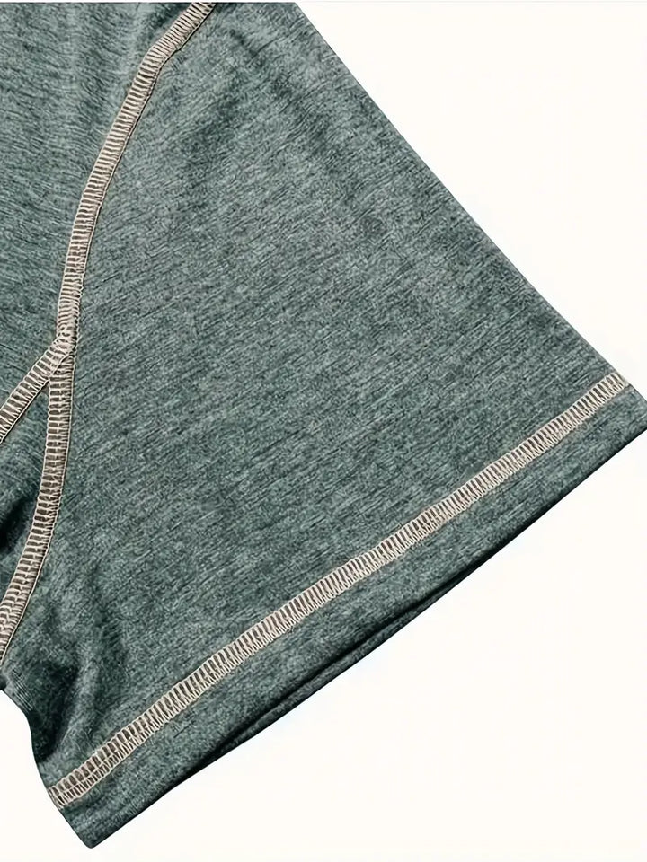 Orazio - Short Sleeve T Shirt With Button