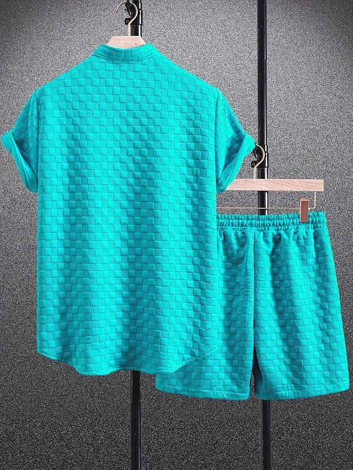 Zane - Casual Summer Short Sleeve Shirt And Short Set