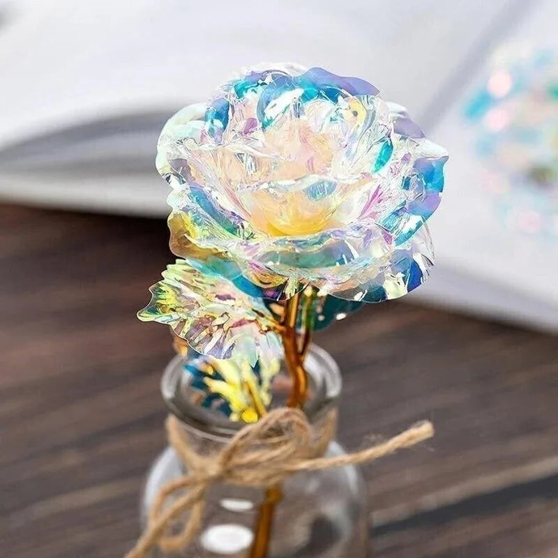 GlowPetal - Colorful Crystal Rose